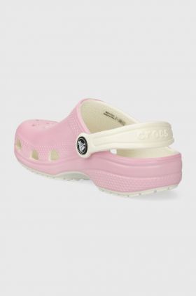 Crocs slapi copii Glow In The Dark culoarea roz