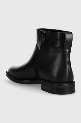 Vagabond Shoemakers cizme de piele FRANCES 2.0 femei, culoarea negru, cu toc plat, 5606.101.20