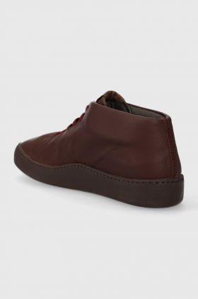 Camper sneakers din piele Peu Touring culoarea bordo