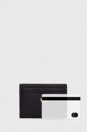 Coach carcasa din piele Essential Card Case culoarea negru