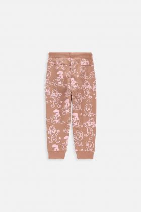 Coccodrillo pantaloni de trening pentru bebeluși x Looney Tunes culoarea maro, modelator