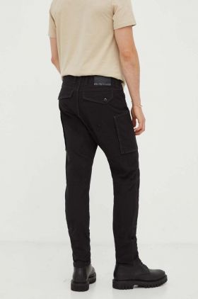G-Star Raw pantaloni barbati, culoarea negru, drept