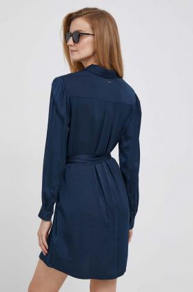 Pepe Jeans rochie Itziar culoarea albastru marin, mini, mulata