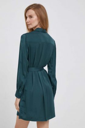 Pepe Jeans rochie Itziar culoarea verde, mini, mulata