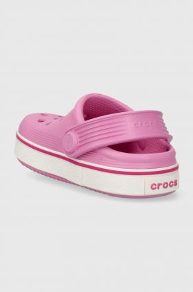 Crocs slapi copii CROCBAND CLEAN CLOG culoarea roz