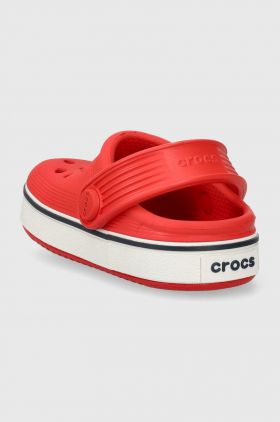 Crocs slapi copii CROCBAND CLEAN CLOG culoarea rosu