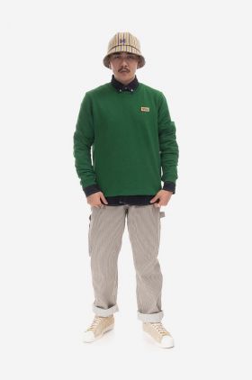 Fjallraven hanorac de bumbac Vardag bărbați, culoarea verde, cu imprimeu F87070.678-678