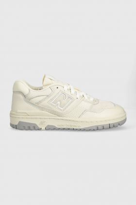 New Balance sneakers din piele BB550PWD culoarea bej