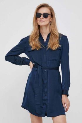 Pepe Jeans rochie Itziar culoarea albastru marin, mini, mulata