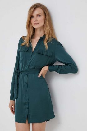 Pepe Jeans rochie Itziar culoarea verde, mini, mulata