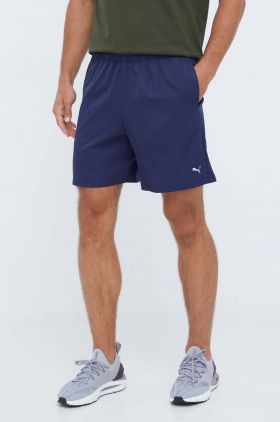 Puma pantaloni scurți de antrenament Performance culoarea albastru marin