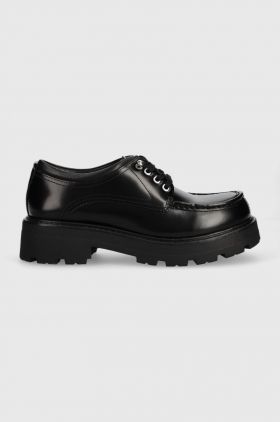 Vagabond Shoemakers pantofi de piele COSMO 2.0 femei, culoarea negru, cu platforma, 5649.004.20