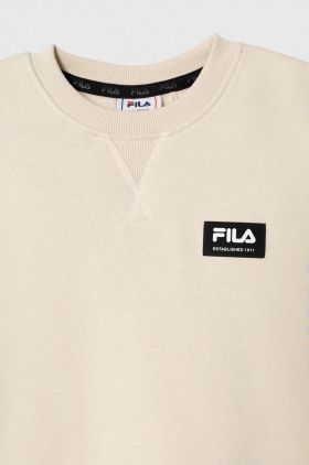 Fila bluza copii TRAVENTHAL culoarea bej, neted