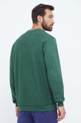 Hummel hanorac de bumbac barbati, culoarea verde, cu imprimeu