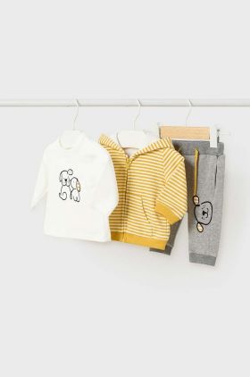 Mayoral Newborn compleu bebe culoarea galben