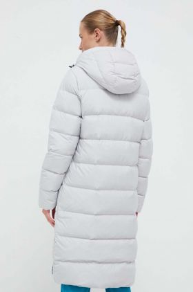 Jack Wolfskin geaca de puf femei, culoarea gri, de iarna