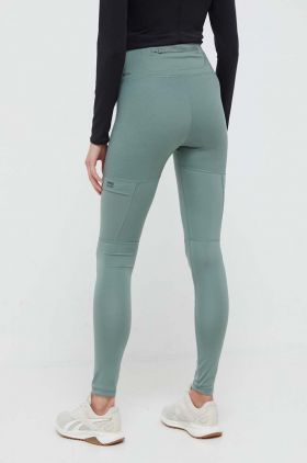 Puma leggins de alergare Seasons culoarea verde, neted