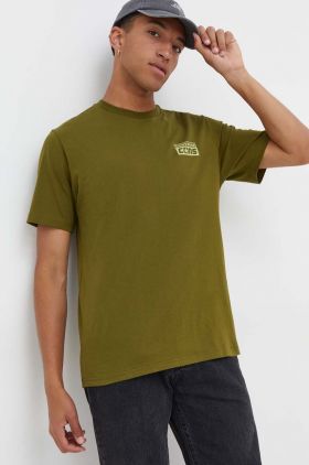 Converse tricou din bumbac culoarea verde, cu imprimeu