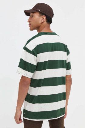 Vans tricou din bumbac culoarea verde, modelator