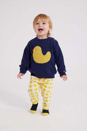 Bobo Choses leggins bebe culoarea alb, modelator