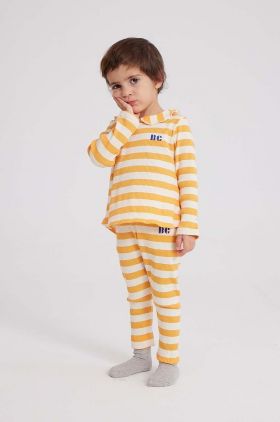 Bobo Choses leggins bebe culoarea galben, modelator