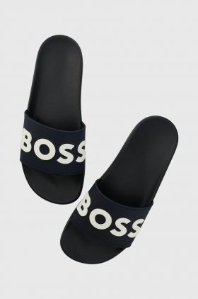 BOSS papuci Kirk barbati, culoarea albastru marin, 50498241