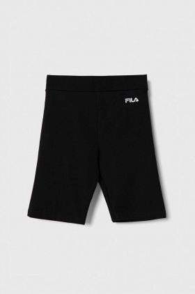 Fila pantaloni scurti copii BILKHEIM culoarea negru, neted