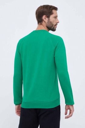 adidas Originals hanorac de bumbac barbati, culoarea verde, cu imprimeu