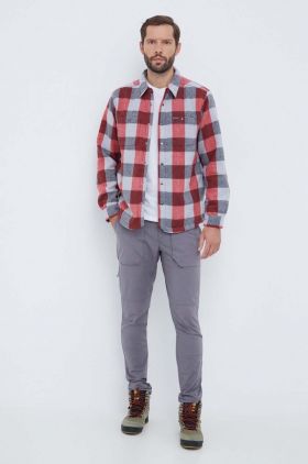 Columbia cămașă Windward II Shirt Jacket bărbați, culoarea roșu, cu guler clasic, regular 2054771
