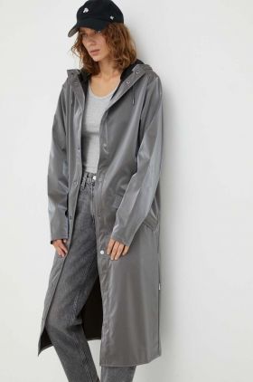 Rains geaca de ploaie 18360 Jackets culoarea argintiu, de tranzitie