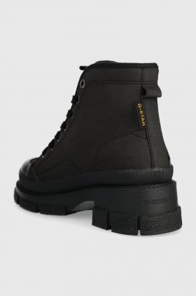 G-Star Raw botine AEFON II MID MCF femei, culoarea negru, 2341054704.BLK