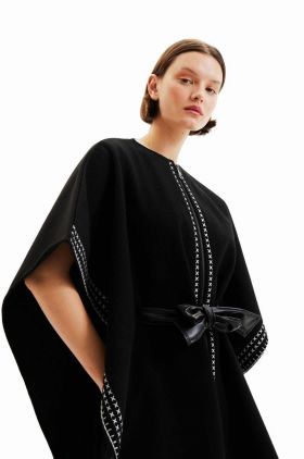 Desigual poncho culoarea negru