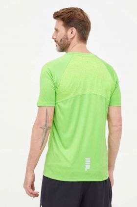 Fila tricou de alergare Ridgecrest culoarea verde, neted