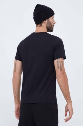 Hummel tricou din bumbac culoarea negru, cu imprimeu