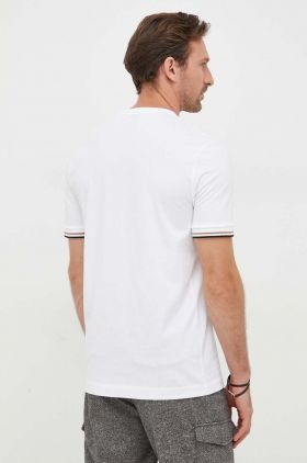 BOSS tricou din bumbac culoarea alb, uni 50501097