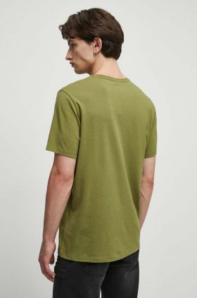 Medicine tricou barbati, culoarea verde, cu imprimeu