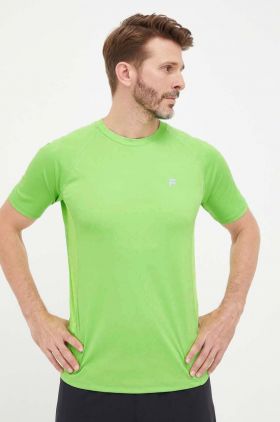 Fila tricou de alergare Ridgecrest culoarea verde, neted