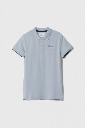 Pepe Jeans tricouri polo din bumbac pentru copii neted