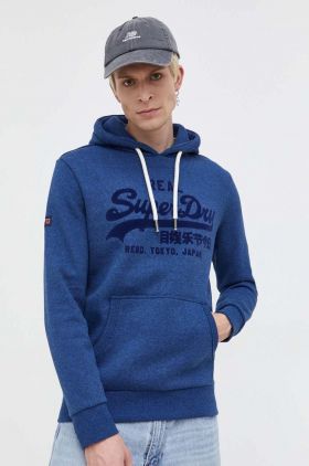 Superdry bluza barbati, cu glugă, cu imprimeu