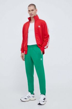 adidas Originals bluză bărbați, culoarea roșu, cu imprimeu  IJ7060