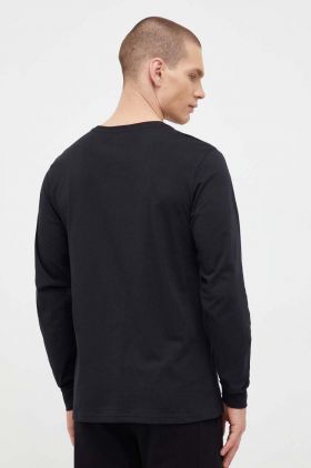 Columbia longsleeve din bumbac culoarea negru, cu imprimeu