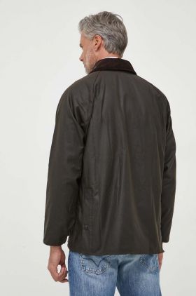 Barbour jachetă de bumbac Classic Beaufort Wax Jacket culoarea verde, de tranziție MWX0002