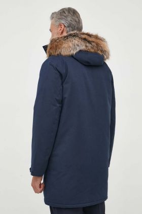 Barbour hanorac barbati, culoarea albastru marin, de iarna