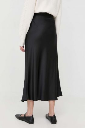 BOSS fusta culoarea negru, maxi, evazati