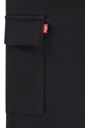 Levi's pantaloni copii culoarea negru, neted