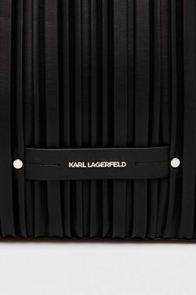 Karl Lagerfeld poseta culoarea negru