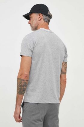 Pepe Jeans tricou Warian barbati, culoarea gri, cu imprimeu