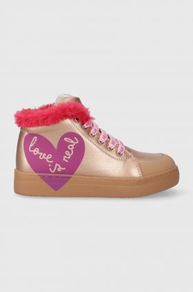 Agatha Ruiz de la Prada cizme de iarna pentru copii culoarea auriu