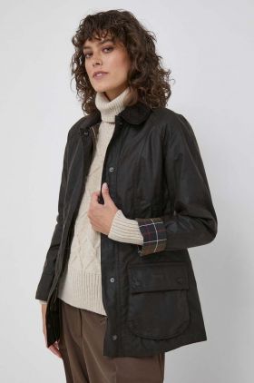 Barbour jacheta de bumbac culoarea maro, de tranzitie