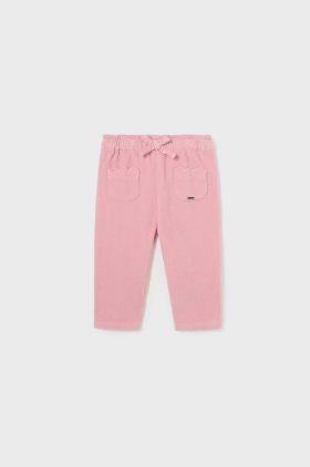 Mayoral pantaloni copii culoarea roz, neted